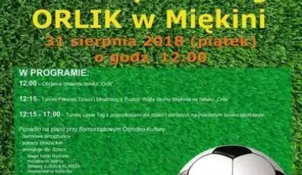 Wkrótce otwarcie nowego boiska w Miękini