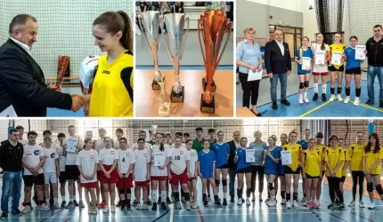 Święto siatkówki w szkole w Lutyni