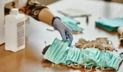 Samorząd gminy Udanin wspiera mieszkanki w szyciu maseczek