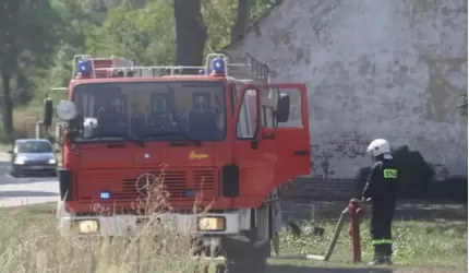 Pożar w Mazurowicach! Akcja gaśnicza trwa