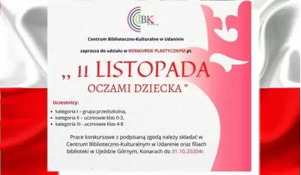 Centrum Biblioteczno-Kulturalne w Udaninie zaprasza do udziału w konkursie