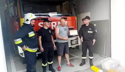 OSP Udanin dziękuje sponsorowi