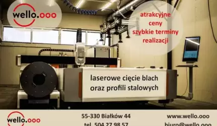 Laserowe cięcie blach i profili stalowych