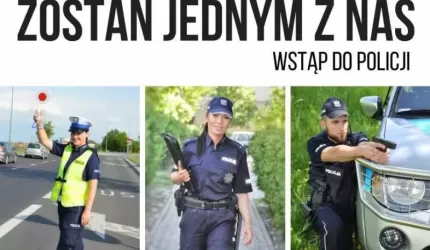 Jesteś absolwentem szkoły średniej? Nie zwlekaj. Przyjdź do KPP w Środzie Śląskiej i zostań policjantem