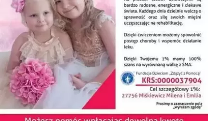 Pomóż siostrom z Malczyc przekazując swój 1% podatku!