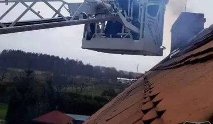 W Malczycach zapaliła się sadza w kominie