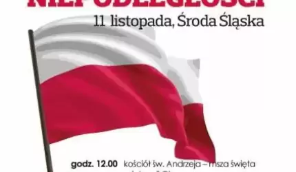 Powiatowe obchody Święta Niepodległości w Środzie Śląskiej