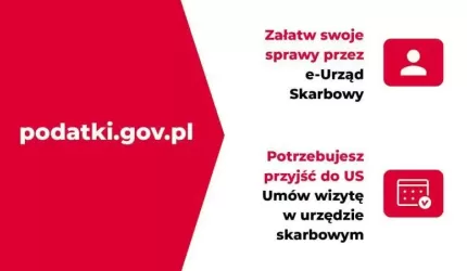 Załatwiaj swoje sprawy przez e-Urząd Skarbowy, a wizytę w urzędzie umawiaj na podatki.gov.pl