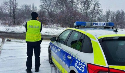 Uwaga ślisko! Policja apeluje do kierowców o ostrożność!