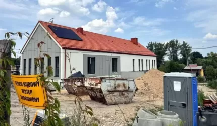 Wizyta na budowie Ośrodka Zdrowia w Malczycach