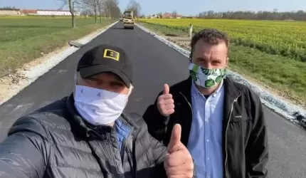 Największa inwestycja drogowa powiatu trwa w najlepsze