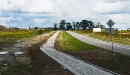 Ścieżką rowerową Lutynia-Krępice pojedziemy jeszcze w tym roku