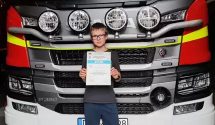 Fabian Wypych z SP w Lutyni trzeci w wojewódzkich eliminacjach Ogólnopolskiego Turnieju Wiedzy Pożarniczej