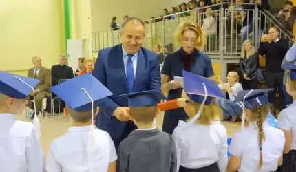 Pasowanie pierwszoklasistów z Gminy Miękinia