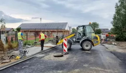 W Miękini trwa przebudowa ul. Willowej i Dębowej