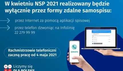 Narodowy Spis Powszechny Ludności i Mieszkań 2021- spisz się przez internet i infolinię