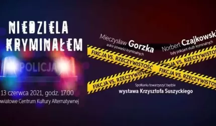“Niedziela z kryminałem” w CeKA już w ten weekend!