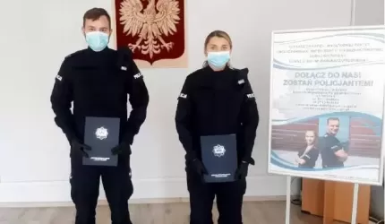 Nowo przyjęci policjanci zasilili szeregi średzkiej Policji