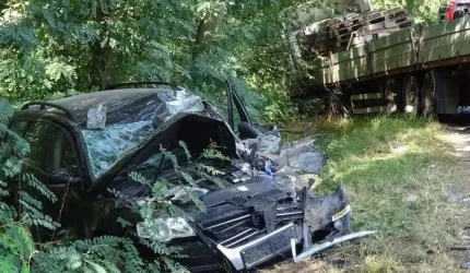 Wypadek! Kierowca zakleszczony w aucie (zdjęcia)