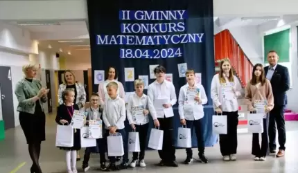 Oto Mistrzowie matematyki z Gminy Udanin