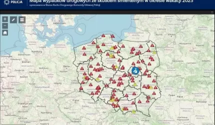 Kręci mnie bezpieczeństwo w lecie – mapa wypadków drogowych ze skutkiem śmiertelnym w okresie wakacji