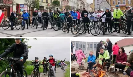 Rajdem rowerowym rozpoczęto powiatowe obchody Dnia Zwycięstwa [zdjęcia]