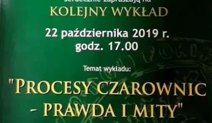 "Procesy czarownic - prawda i mity". Zapraszamy na wykład do muzeum