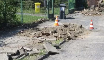 Nowy chodnik na ul. Mazurowickej w Malczycach