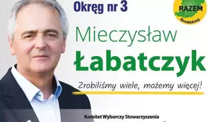 Mieczysław Łabatczyk - kandydat do Rady Miejskiej w Środzie Śląskiej