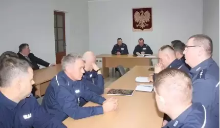 Odprawa roczna w Komendzie Powiatowej Policji w Środzie Śląskiej