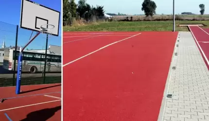 Boisko przy szkole w Ujeździe Górnym już gotowe!