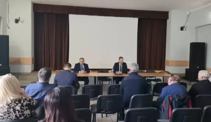 Szerokopasmowy Internet - wizyta ministra Janusza Cieszyńskiego w Miękini