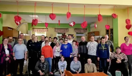 Policjanci z wizytą w Środowiskowym Domu Samopomocy w Środzie Śląskiej
