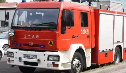 Pożar na terenie jednej z fabryk na strefie