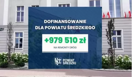 Kolejne dofinansowanie dla Powiatu Średzkiego!