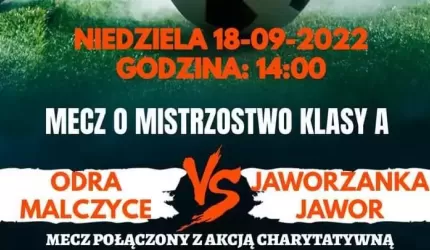 Mecz w Malczycach połączony z akcją charytatywną dla 14-letniego Damiana