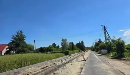 Trwa przebudowa drogi Lutynia-Zakrzyce-Gałów