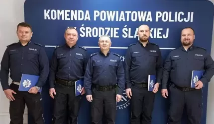 Mianowania na nowe stanowiska służbowe w średzkiej komendzie policji