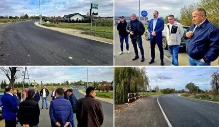 Przebudowana droga relacji Klęka - Białków oficjalnie odebrana