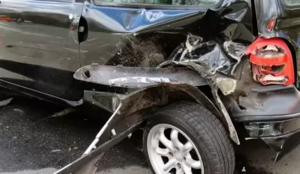 Kolizja kilku samochodów w Wilkszynie