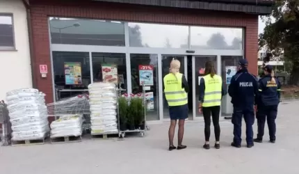 Wspólna akcja służb na terenie gminy Miękinia