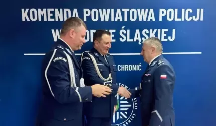 Oficjalne pożegnanie byłego komendanta średzkiej Policji