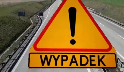 Wypadek na autostradzie. Jedna osoba poszkodowana