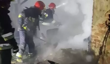 W Chomiąży spaliło się pomieszczenie gospodarcze