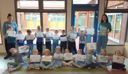 Niebiesko w Przedszkolu w Szczepanowie. Tak świętowano Dzień Praw Dziecka