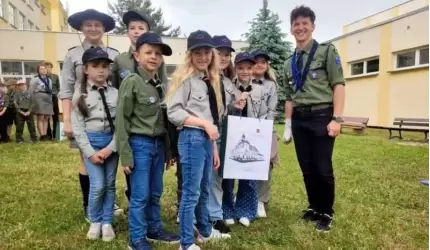 Harcerski biwak w Miękini