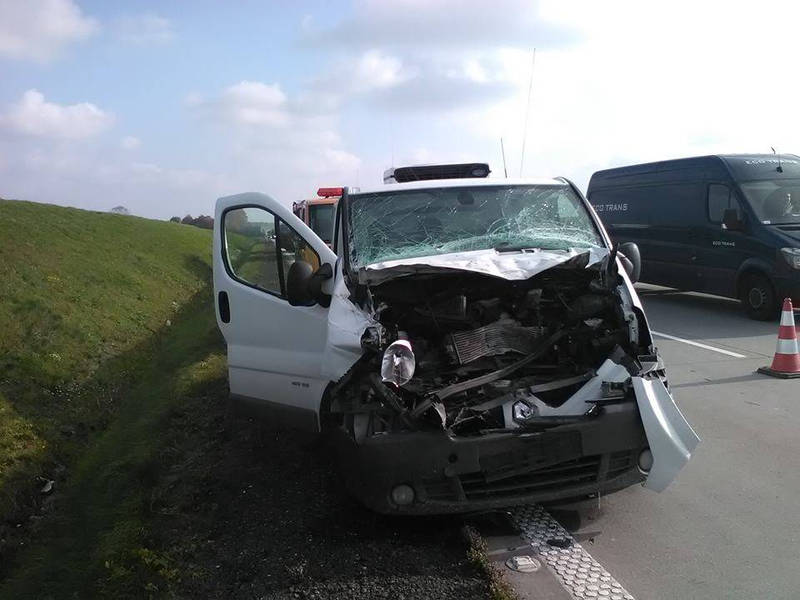 KOLIZJA NA AUTOSTRADZIE A4. JEDNA OSOBA POSZKODOWANA4