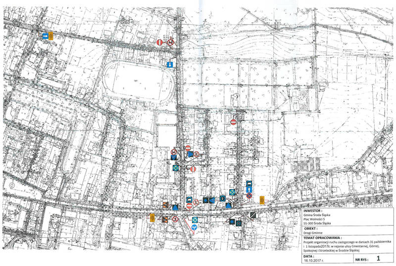 mapa objazd