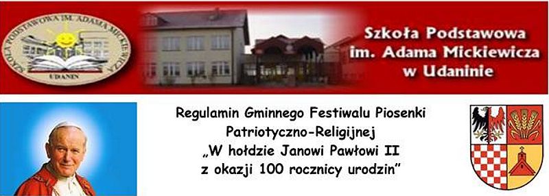 regulamni festiwalu piosenki patriotyczno religijnej