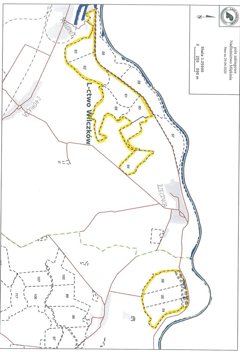 zalacznik 1 mapa obszaru zabiegu 1